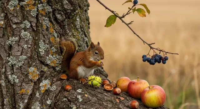 Autumn's Approach: A Roadside Harvest in the Oxfordshire Countryside