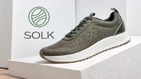 New Sneaker Brand Solk Debuts Its First Biocircular Shoe.
